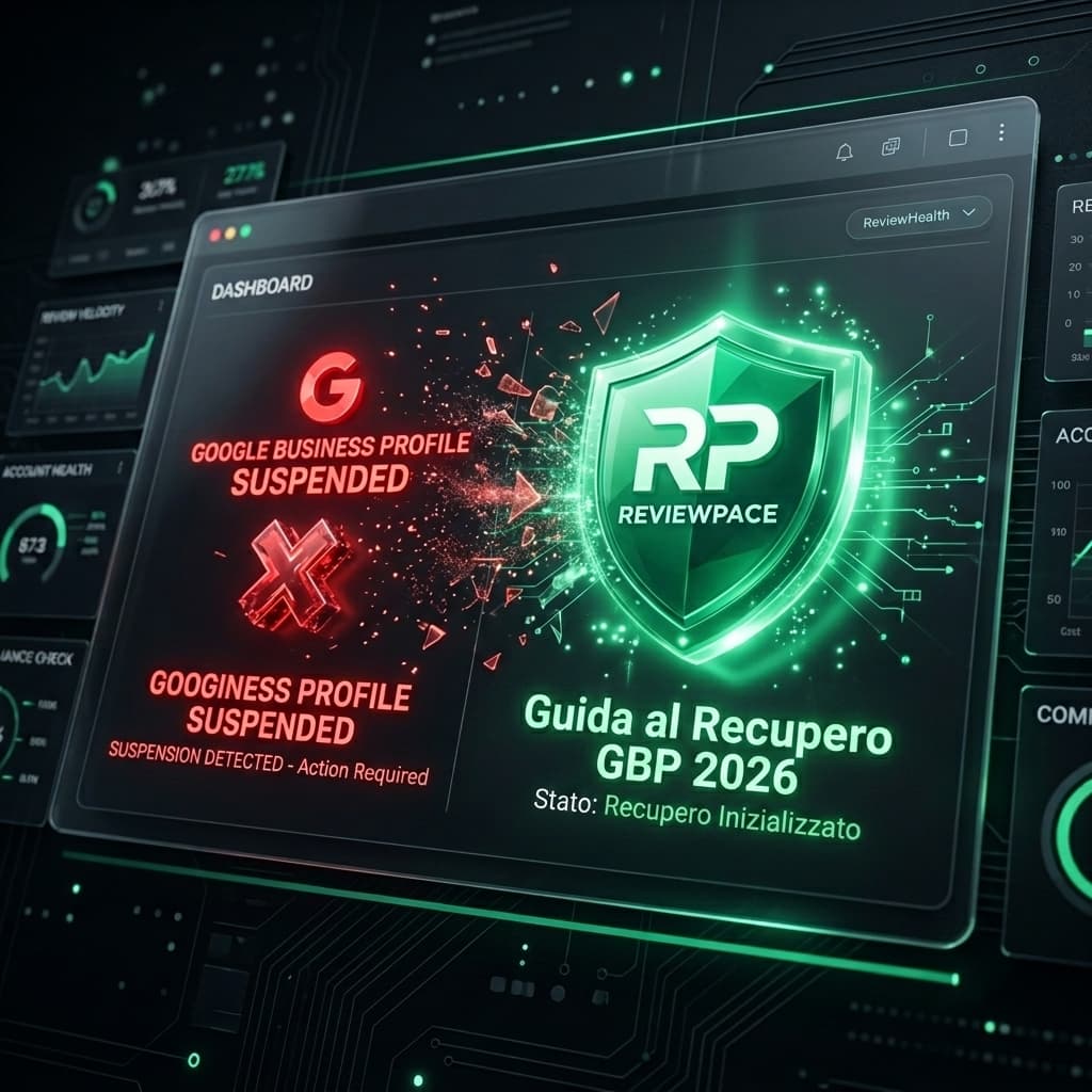 Dashboard recupero schede Google 2026