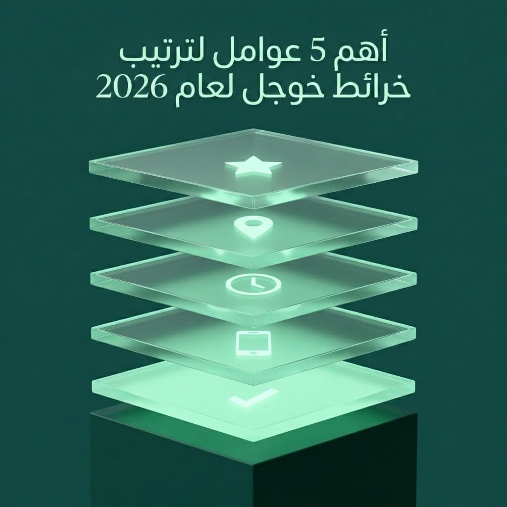 أهم 5 عوامل لترتيب خرائط جوجل لعام 2026