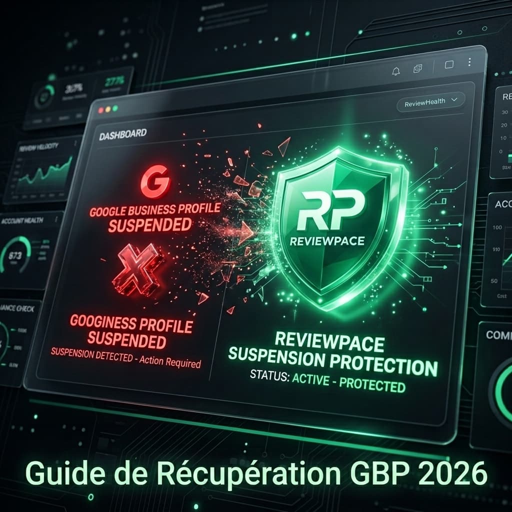 Tableau de bord de récupération de suspension GBP 2026