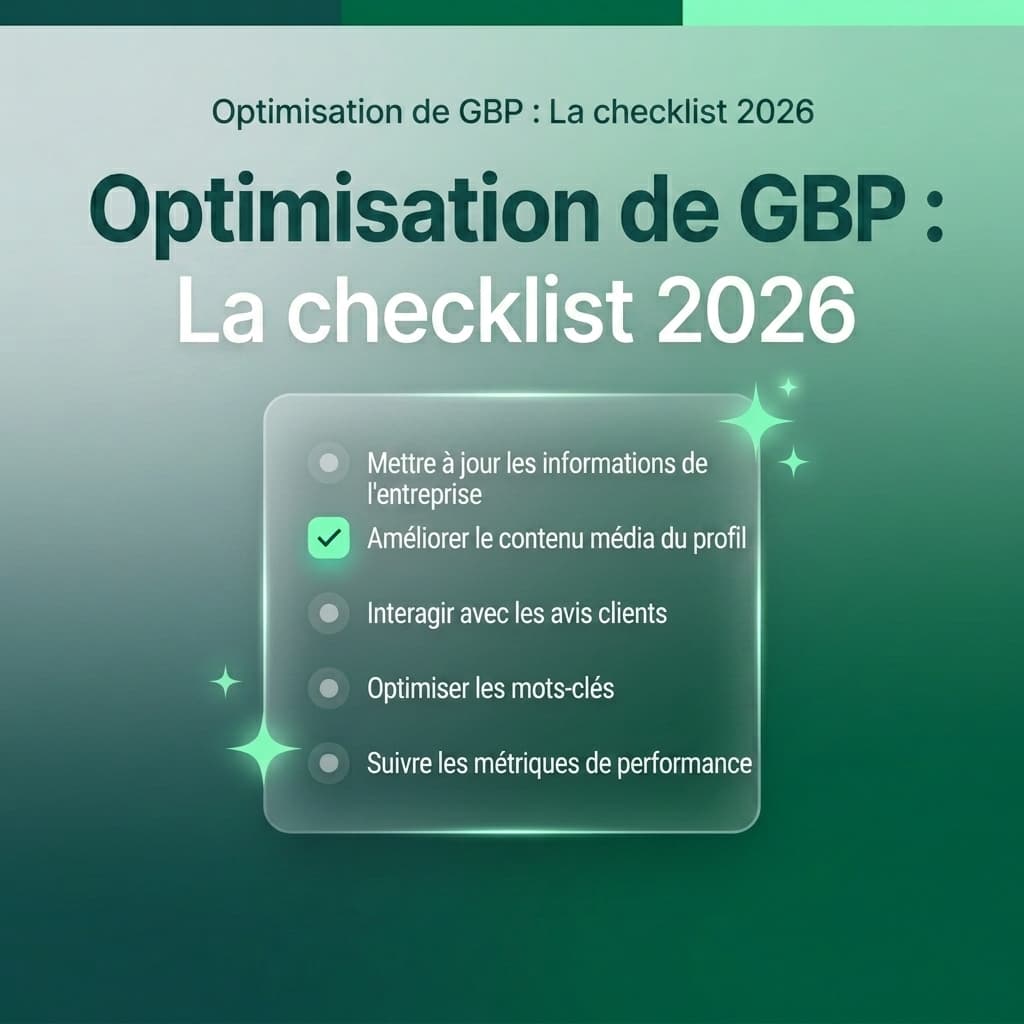 Une checklist numérique futuriste pour l'optimisation de Google Business Profile en 2026