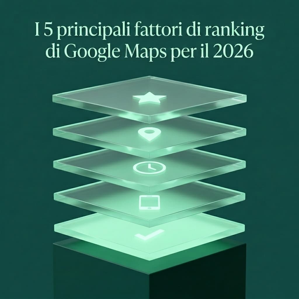 I primi 5 fattori di posizionamento su Google Maps per il 2026